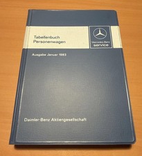 Mercedes Benz Tabellenbuch