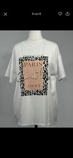 Paris T-Shirt Cotton Weiss