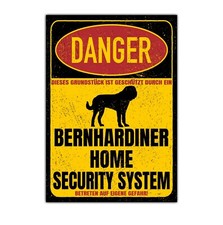 Bernhardiner Dog Schild Danger