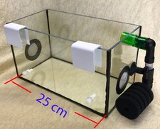 Luftheber, Ablaichkasten,Garnelenbecken , Ablaichbecken,aus Glas, Einhängebecken