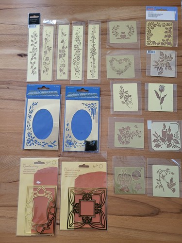 Embossing schablonen set - embossing,