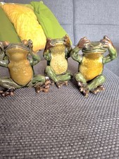 3 Frösche Keramik