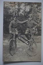c#60 Foto-AK: Oberhofen Elsass Russen Stammlager Schulterstück Nr. 10 Fahrrad