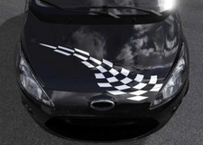 Autoaufkleber Rennflagge
