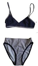 Lacoste Bikini Badeanzug Marino 2-teilig Größe XS marineblau gestreift neu mit Etui