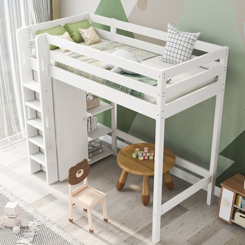 90x200cm hochbett kinderbett - 90x200cm,