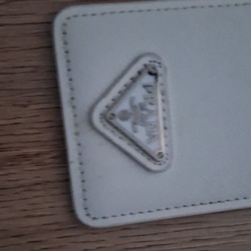 Prada kartenhalter weiß leder - prada,