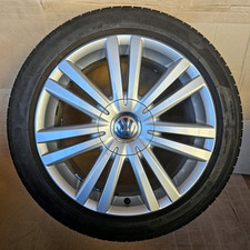 1x original VW Touran Alufelge 7x17 ET47, Nardo 1T0601025F SR 225/45, 5,2mm 2023