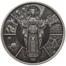 1 UNZE 999 SILBER - JESUS / GOTT - ANTIK FINISH - SILBERMÜNZE - SILBERBARREN