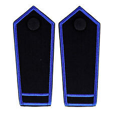 Schulterklappen 1 Balken blau + Paspel