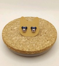 Ohrstecker Ohrringe Minnie Maus Blau Disney