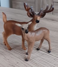 SCHLEICH : 1 Hirsch und 1 Reh/ aus 2002/ Sammlungsauflösung/ Guter Zustand *****