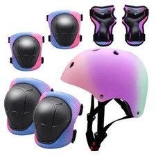 6/7tlg/Set Kinder Helm Knie Protektoren Skateboard Fahrrad Schutzausrüstung DE ﻿