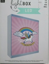 LED Lichtbox Nachtlicht Motiv Pferd 29,5 x 22 x 4,5 cm Lichtkasten Batterie