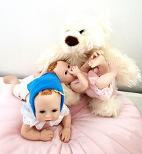 2 Künstlerpuppen Bear Hugs