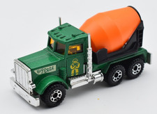 Matchbox Superfast #19 Peterbilt Cement Truck Big Pete grün. Made in Macau