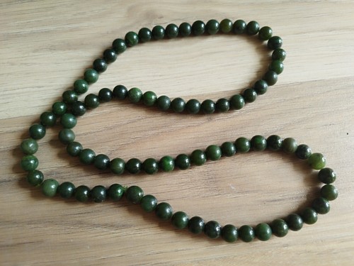 Vintage jade perlenkette grün - jade,