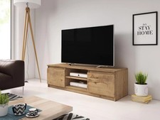 Holz TV-Ständer 120x38 Akram für TVs bis zu 55" TV-Unterschrank braun NEU *