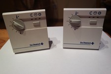 2 Analoge Raumfühler De Dietrich Abmaße 82 x 30 x 90mm Farbe Hellgrau