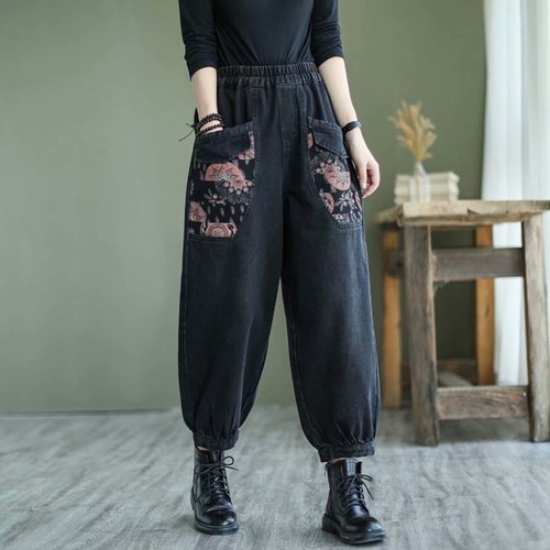 Damen jeans retro cropped - damen,