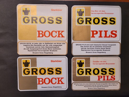 Bieretiketten gross brauerei - gross,