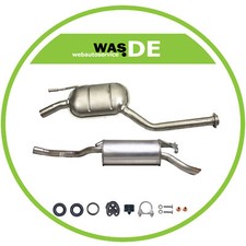 Auspuffanlage Mercedes W124 200 230 250 2.0 2.3, 2.0D 2.5D Auspuff Komplett