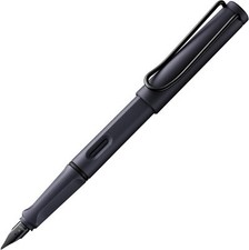 LAMY Safari Steel Black/Blau Schwarz Füller 0E2 - alle Federn EF, F, M, B, LH