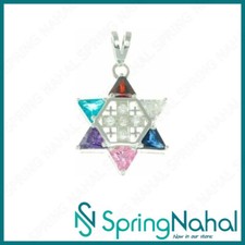 Davidstern mit Jerusalem Kreuz