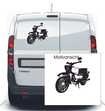 AUTOAUFKLEBER: DDR Moped -