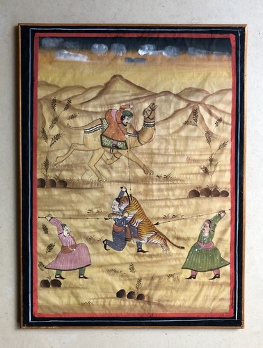 Indische gouache auf seide - indische,