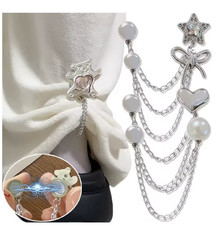 Magnetische Kleiderklammern Kette Schal Clip On Brosche Kopftuch Clip Pin Gratis