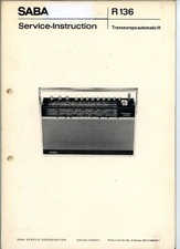 SABA Service Manual  Transeuropa automatic H  R 136  Kofferrradio