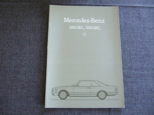 Mercedes prospekt 380sec - ,
