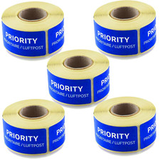 PRIORITY Luftpostaufkleber