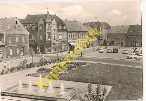 Elsterwerda marktplatz - elsterwerda, ak