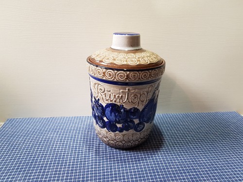 Vintage rumtopf keramik - keramik, west