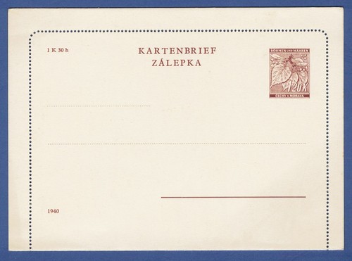 Kartenbrief böhmen und - kartenbrief,