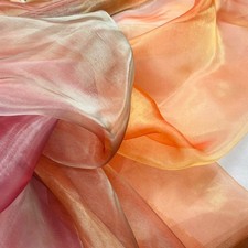 Mehrfarbig Organza Stoff