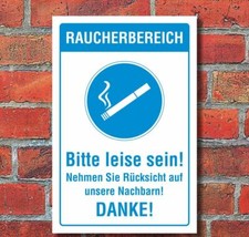Schild raucherbereich rauchen - schild,