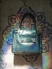 Tasche Handtasche Unikat 70 Jahre Stil Schleife, mit Überschlag Kurzgrifftasche