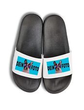 Unisex Badelatschen bedrucken mit FOTO Personalisiert Geschenk Herren Damen Fun