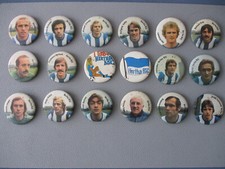 Sehr , sehr Rar - 18 originale Hertha BSC Anstecker aus den 70igern
