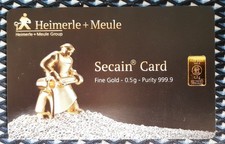 0,5 g Goldbarren 999,9  Gold