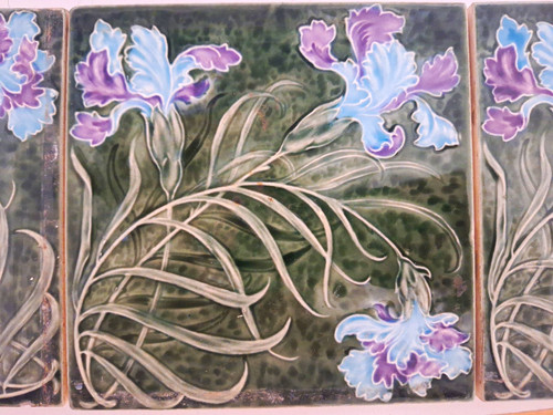 Jugendstil keramikfliesen ca - jugendstil-keramikfliesen, (ca