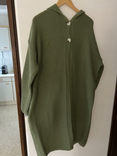 Langer strickmantel mit - strickmantel,