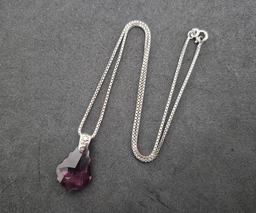 Echtes amethyst collier 925 - amethyst,