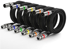 6 Stück XLR Audio Kabel 3m