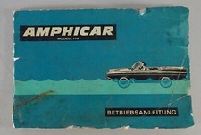 Betriebsanleitung / Handbuch Amphicar Modell 770 Baujahr 1961 - 1968 