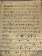 Antike Partitur F-Moll