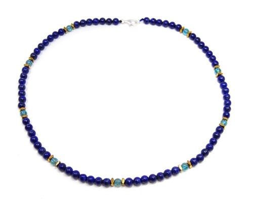 Lapislazuli kette kugelform - kette, in
